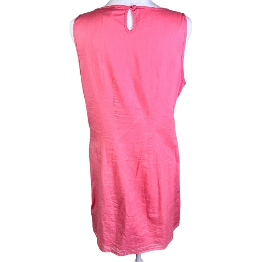 J. Crew Pink Sleeveless Embroidered Shift Dress Size S - Picture 4 of 10